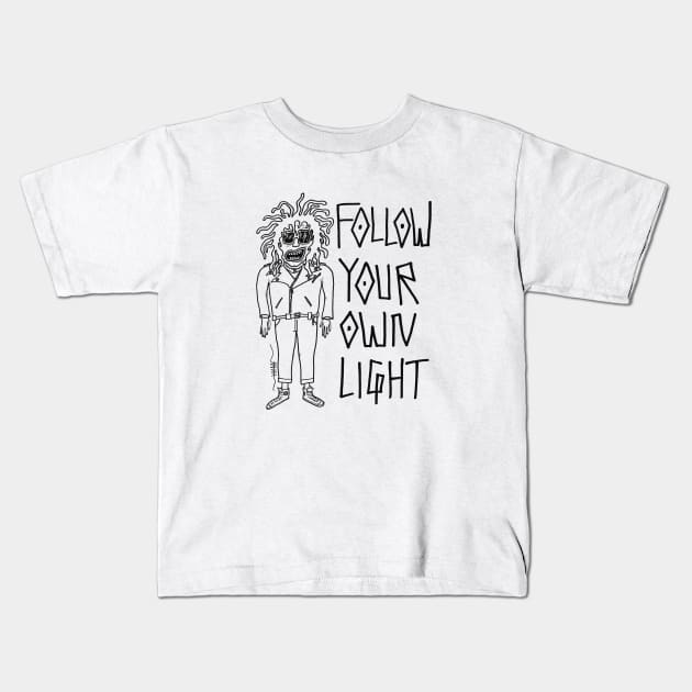 Follow Your Own Light Kids T-Shirt by Raksha